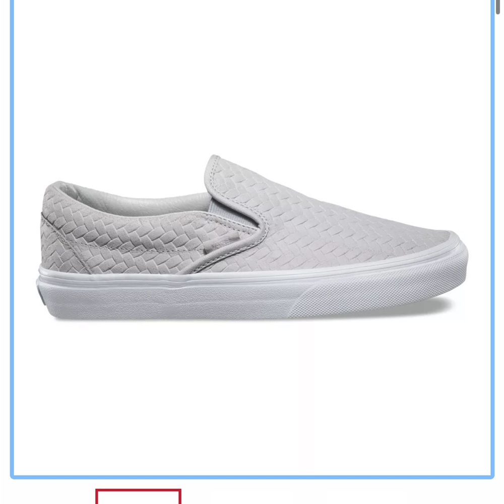 Like New Vans Embossed Woven Suede Sneakers